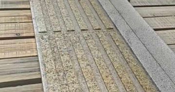 襄阳黄金麻盲道石 盲条