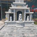 襄阳芝麻白中国黑石材套墓 花岗岩墓碑