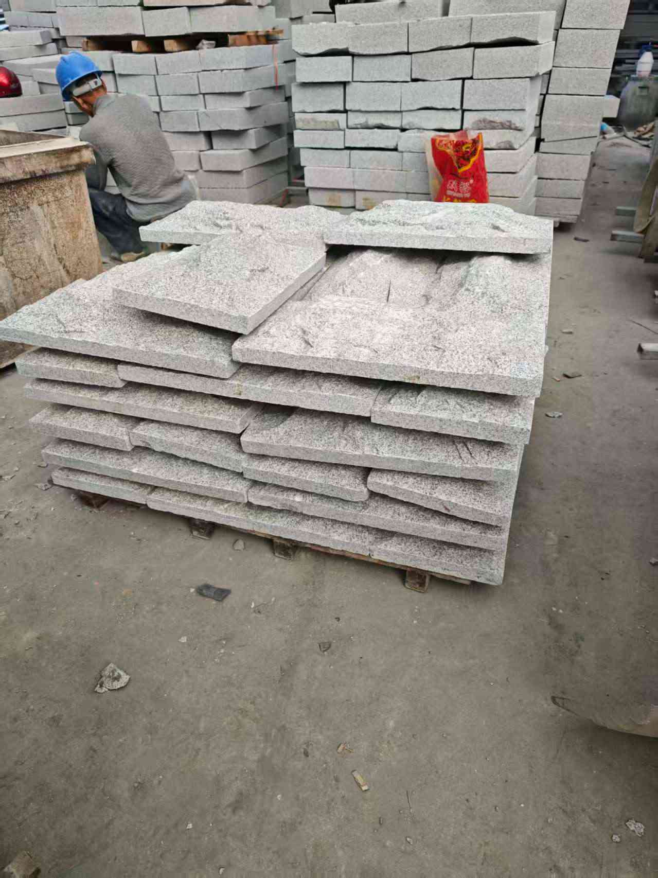 襄阳芝麻白蘑菇石，自然面